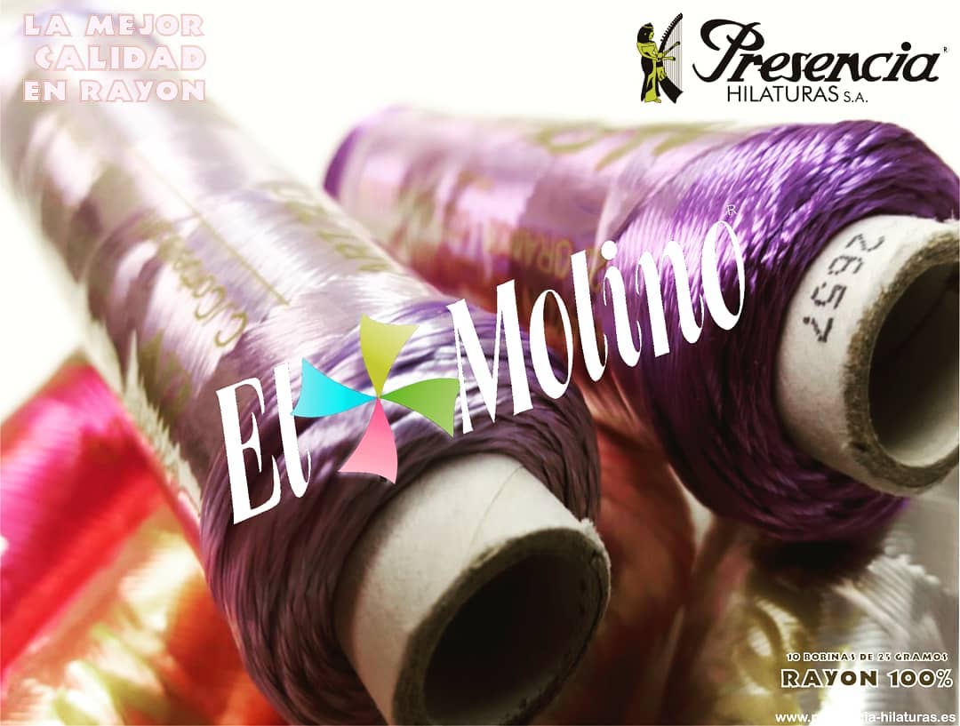 El Molino - Rayon 100% -25 Gram Bobbins Art.00720