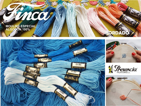 Mouliné Embroidery Threads - Plain and Mixed Colours ART5