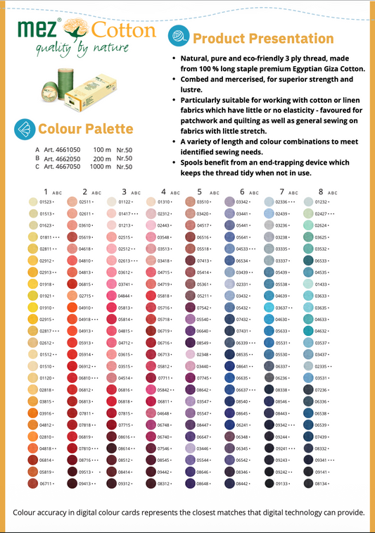MEZ Cotton NO 50 - 1000m - ART4667050
