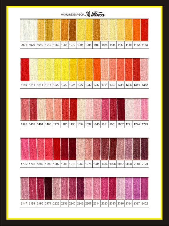 Mouliné Color Chart