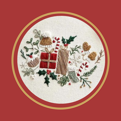 Weihnachtsstickpaket: Mouliné Finca Spezialset mit 7 Stück