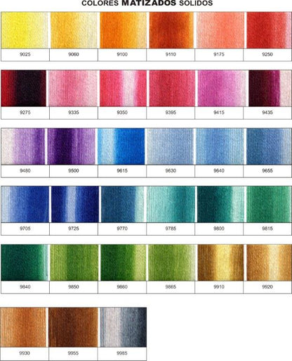 Mouliné Color Chart