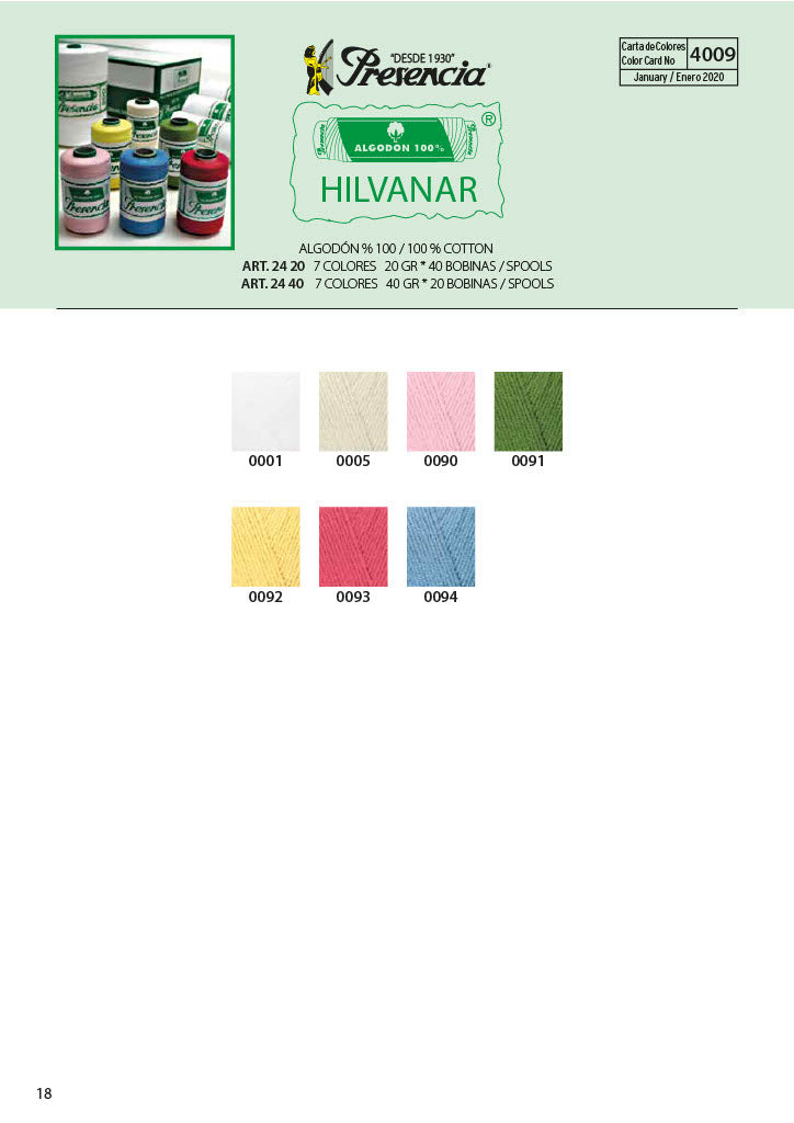 Presencia Hilvanar 40 Gramos ART00024.20