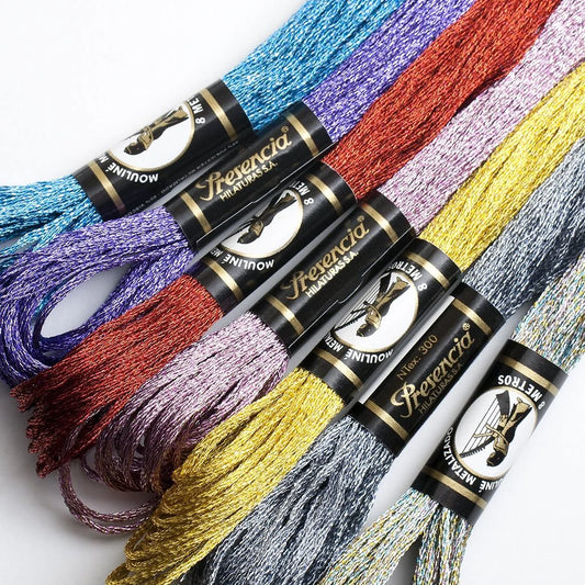 Metallic Embroidery Bundle: Mouliné Finca Special Set of 7